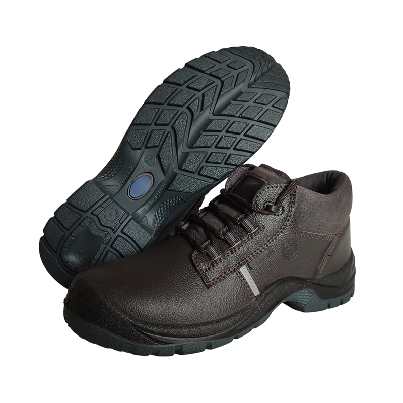 Tionchar Leathar Bó Scoilte SS605 - Bróga Neamh-duillín Frithsheasmhacha Tionchar Leathar Bó Scoilte SS605 - Bróga Neamh-duillín Frithsheasmhacha