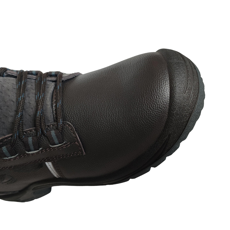 Tionchar Leathar Bó Scoilte SS605 - Bróga Neamh-duillín Frithsheasmhacha Tionchar Leathar Bó Scoilte SS605 - Bróga Neamh-duillín Frithsheasmhacha