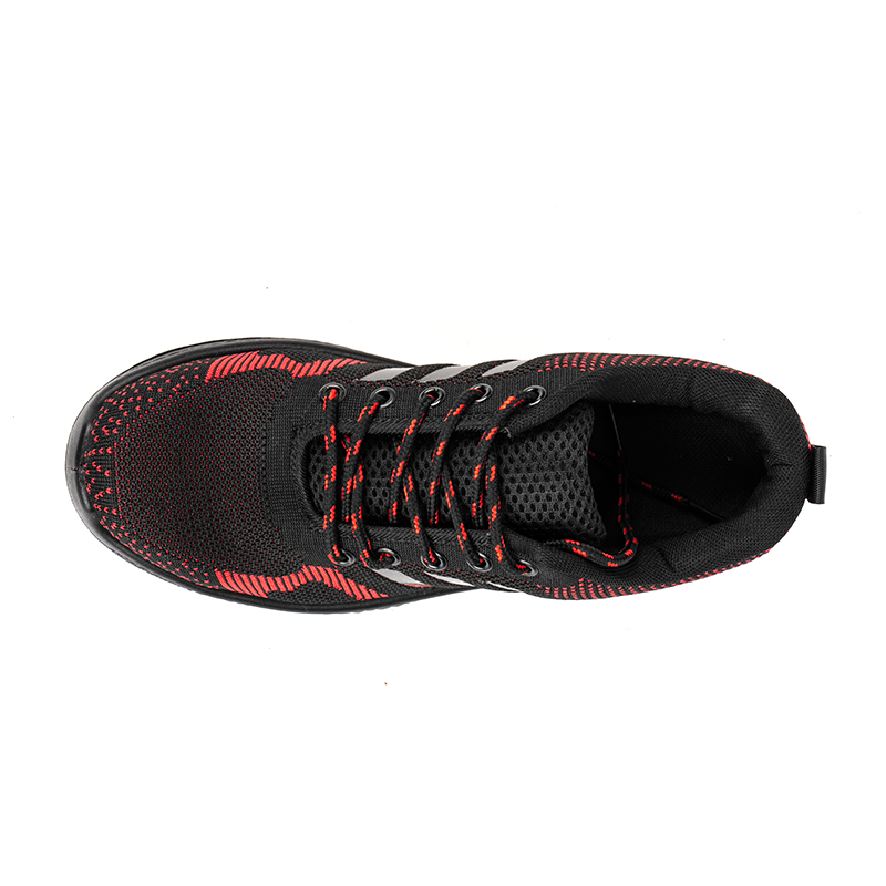 426-Bróga Sábháilteachta Dearg PU Bun Breathable 426-Bróga Sábháilteachta Dearg PU Bun Breathable