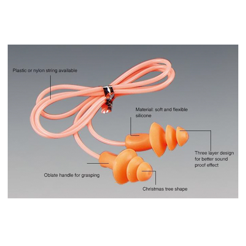 EM123 Plocóidí Cluas Laghdú Torainn TPR/PU cruth crann EM123 Plocóidí Cluas Laghdú Torainn TPR/PU cruth crann