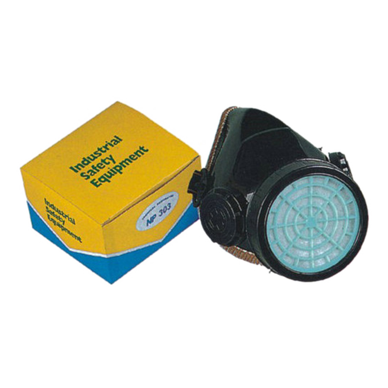 DM122 Respirator Dust Rubair TPE Ath-inúsáidte le Banna Leaisteacha