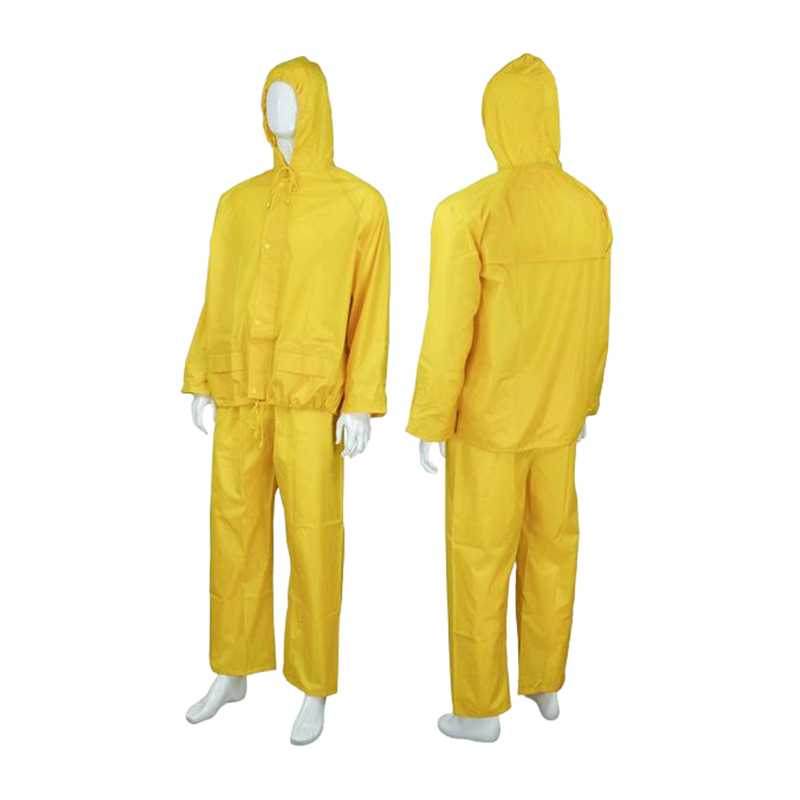 RC031 Cóta Báistí Pocket Waist Dúbailte Breathable Uiscedhíonach